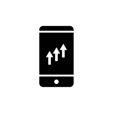 akıllı telefon simgesi vektörü, vektör tasarım şablonu çizimi 