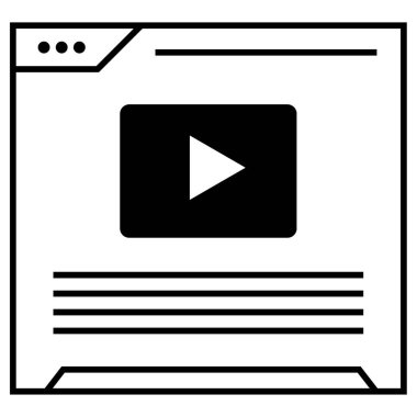 Kablolar modern simge, vektör illüstrasyonu