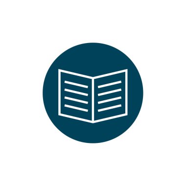 Kitap simgesi aç, vektör illüstrasyonu