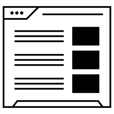 wirefram simgesi vektör illüstrasyonu