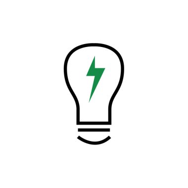 ampul simgesi vektör illüstrasyonu  