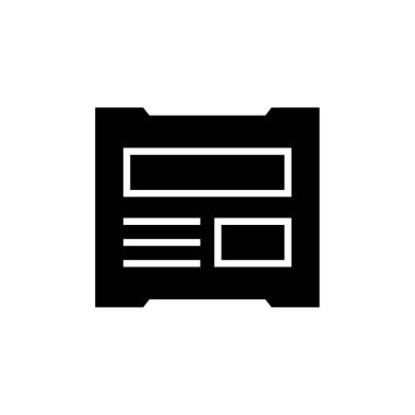 ui ux wirefram modelleme simgesinin vektör illüstrasyonu