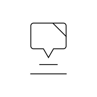 SMS & Metin Mesajlaşması ikon vektör çizimi