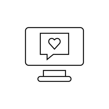 SMS & Metin Mesajlaşması ikon vektör çizimi