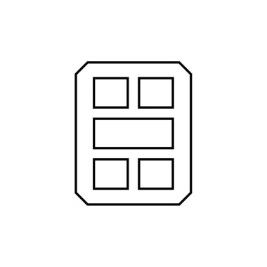 wirefram simgesi vektör illüstrasyonu