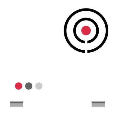 hedef simge vektör illüstrasyonu