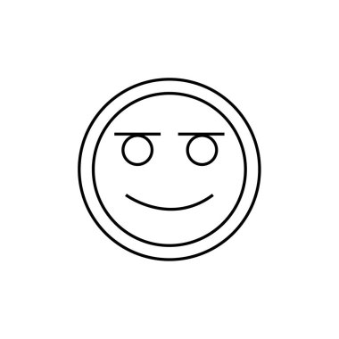 yüz simgesi, vektör illüstrasyonu 