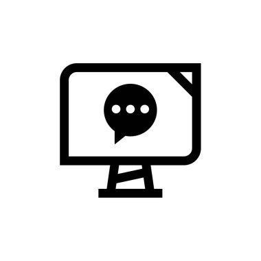 SMS & Metin Mesajlaşması ikon vektör çizimi