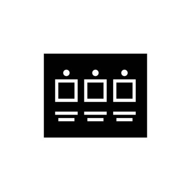 Kablo çerçevesi. Web simgesi basit illüstrasyon