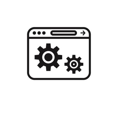 SEO ve Web simgesi vektör illüstrasyonu