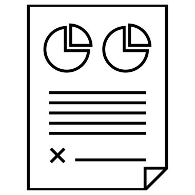 Rapor ver. Web simgesi basit illüstrasyon