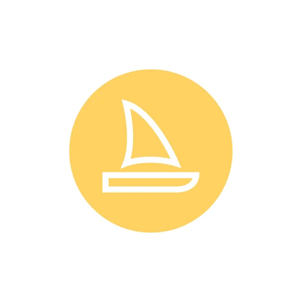 Icona Web Barca Illustrazione Vettoriale — Vettoriale Stock