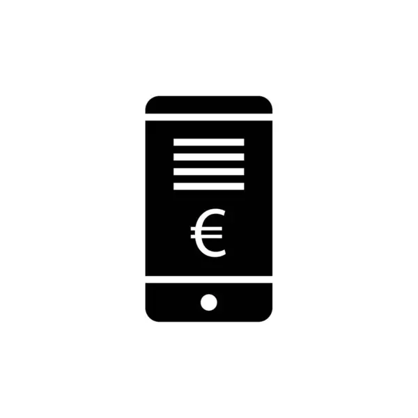 Иконка Мобильного Банкинга Векторная Иллюстрация — стоковый вектор