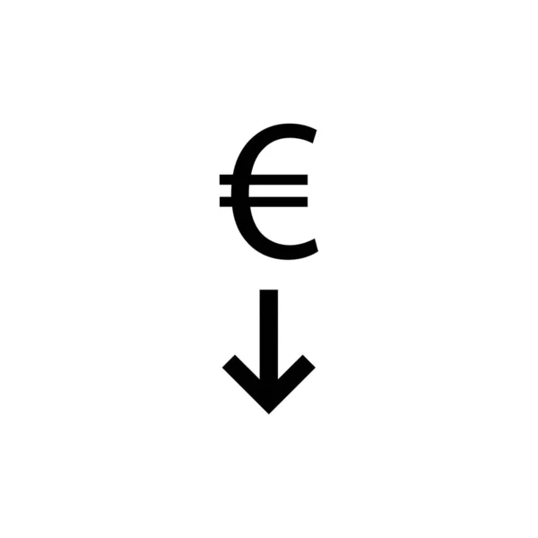 Знак Знака Евро Векторная Иллюстрация — стоковый вектор