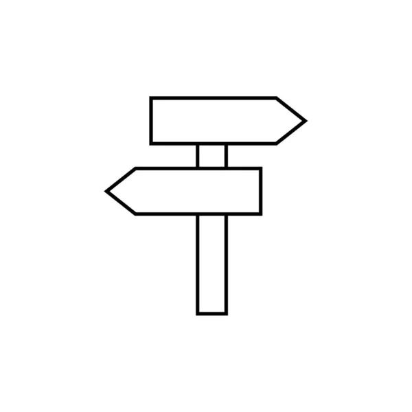 Vektor Illustration Des Wegweiser Symbols — Stockvektor