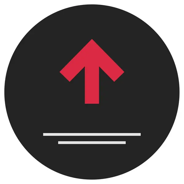 Sube Arrow Ilustración Simple — Vector de stock