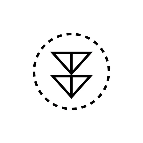 Flechas Ilustración Icono Simple Web — Vector de stock