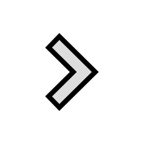Pfeil Rechts Symbol Vektor — Stockvektor