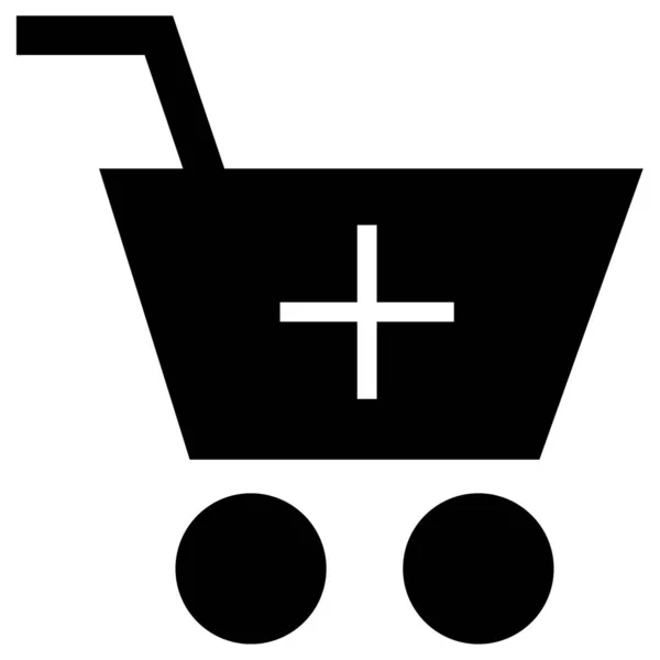 Shopping Cart Simple Illustration — Stock Vector