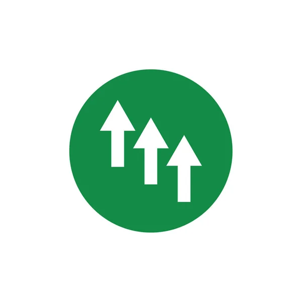 Flèche Icône Logo Modèle — Image vectorielle