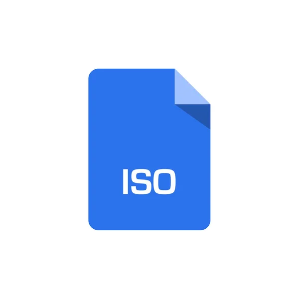 Iso File Format Icon Vector Illustration Simple Design — Stock Vector