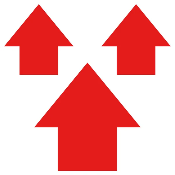 Flèche Rouge Icône Web — Image vectorielle