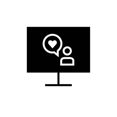 SMS & Metin Mesajlaşması ikon vektör çizimi