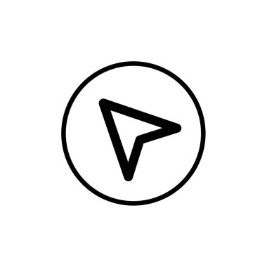 Basit ok simgesi vektör illüstrasyonu