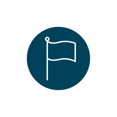 Golf bayrak simgesi. vektör çizim 