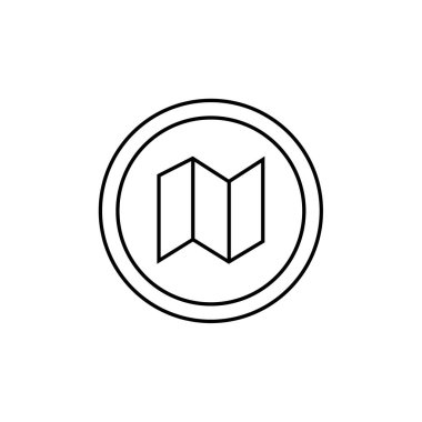 GPS Simgesi, Seyrüsefer Sembolü, Basit Tasarım 