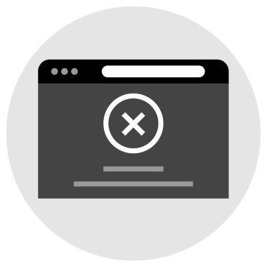 tarayıcı pencere simgesi. düz dizayn. vektör illüstrasyonu. 