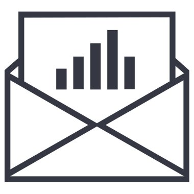 e- posta simgesi, vektör illüstrasyonu