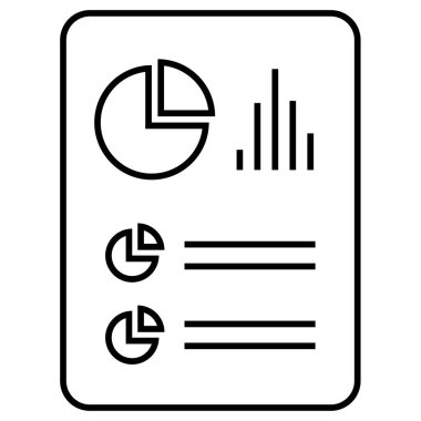 Rapor ver. Web simgesi basit illüstrasyon