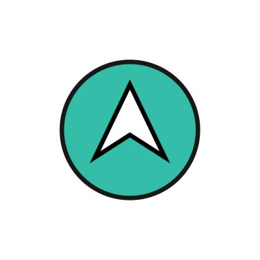 ok simgesi vektör illüstrasyonu   