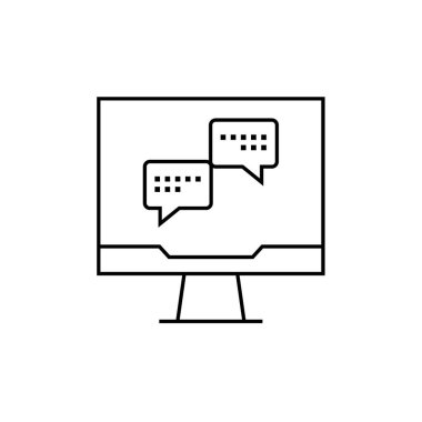 sohbet baloncukları vektör illüstrasyon tasarımı ile konuşma balonu