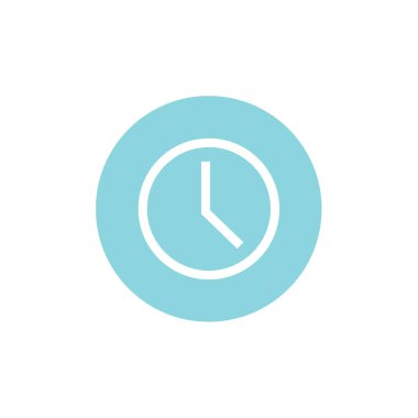 Saat simgesi vektör illüstrasyonu