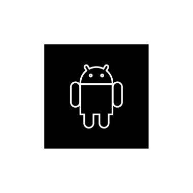 robot ikon vektör illüstrasyonu