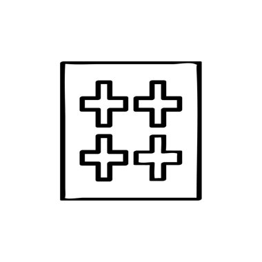 Modern b 'nin vektör illüstrasyonu eksik simgesi