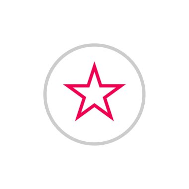 yıldız simgesi, vektör çizimi