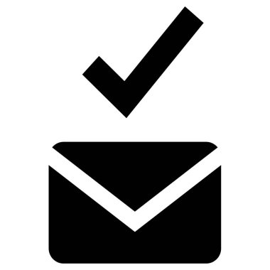 Mektup. Web simgesi basit illüstrasyon