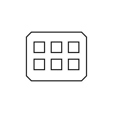 Takvim simgesi vektör illüstrasyonu