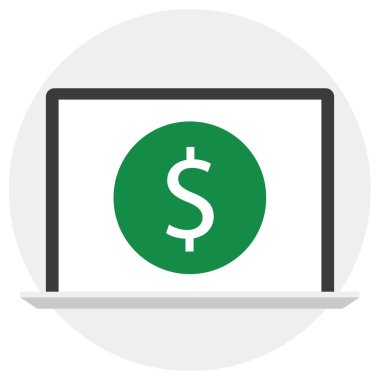 dolar sembollü dizüstü bilgisayar