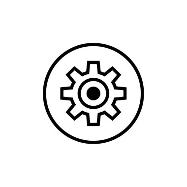 dişli simgesi vektör illüstrasyonu