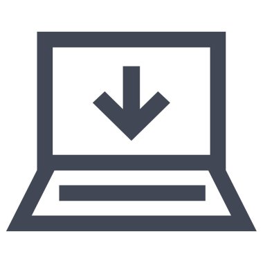 Bilgisayar. Web simgesi basit tasarım