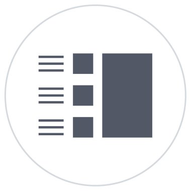 Pasta grafiği simgesi. vektör illüstrasyonu