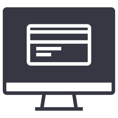 İnternetten alışveriş. Basit resimleme