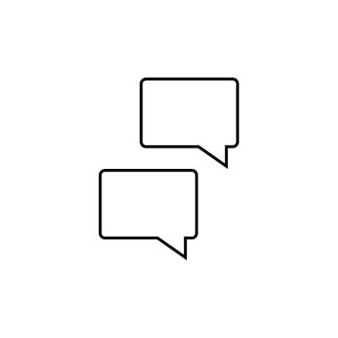 konuşma balonu simgesi, vektör illüstrasyonu
