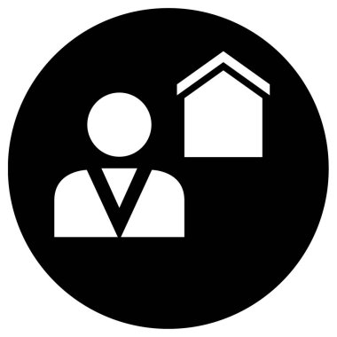 kullanıcı. Web simgesi basit illüstrasyon