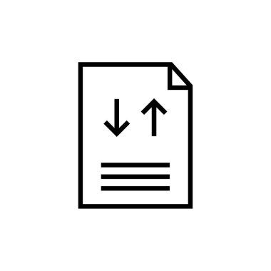 dosya belgesi vektör illüstrasyonu