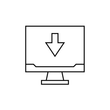 ok simgesi vektör illüstrasyon tasarımı ile bilgisayar monitörü